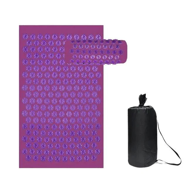 ELEVORA Acupressure Yoga Mat Kuznetsov'S Applicator Cushion Sensi Massage Body Needles with Spikes Pillow Foot Massager Fitness Pilates