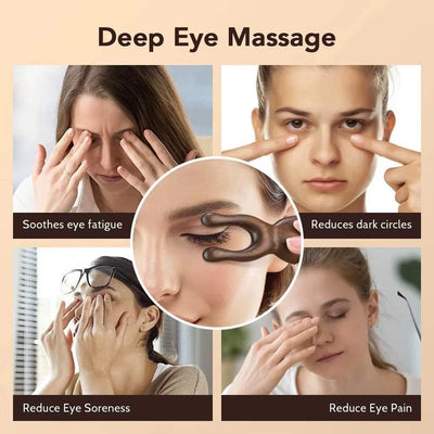 Wooden Gua Sha Facial Tools Head Massager Sandalwood Wood Massage Tool for Face Nose Eye Wood Massage Acupressur Tools