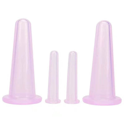 Silicone Vacuum Cupping Massage Jars anti Cellulite Massage Facial Suction Cups Face Neck Lift Skin Scraping Guasha anti Wrinkle