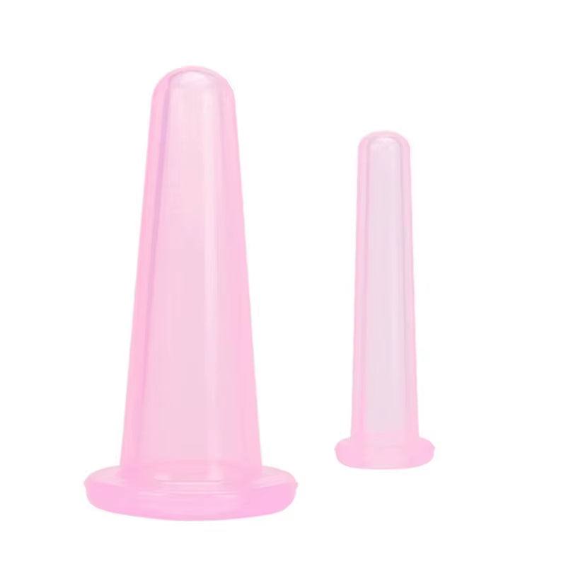 Silicone Vacuum Cupping Massage Jars anti Cellulite Massage Facial Suction Cups Face Neck Lift Skin Scraping Guasha anti Wrinkle