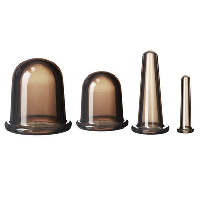 Silicone Vacuum Cupping Massage Jars anti Cellulite Massage Facial Suction Cups Face Neck Lift Skin Scraping Guasha anti Wrinkle