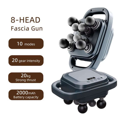 42-Heads Fascia Gun High-Frequency Vibration Body Massage Gun Back and Waist Massager Neck Shoulder Massager Muscle Masajeador