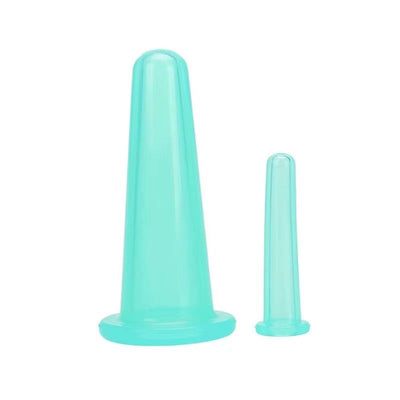 Silicone Vacuum Cupping Massage Jars anti Cellulite Massage Facial Suction Cups Face Neck Lift Skin Scraping Guasha anti Wrinkle