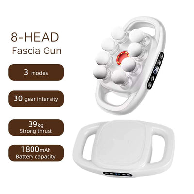 42-Heads Fascia Gun High-Frequency Vibration Body Massage Gun Back and Waist Massager Neck Shoulder Massager Muscle Masajeador
