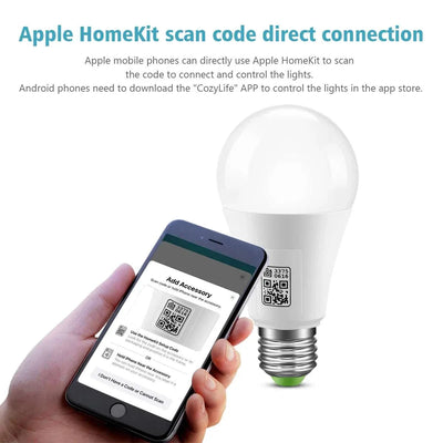 Genuine MFI Certified Homekit Wifi Smart LED Light Bulb GU10 E14 E27 RGB Lamp Siri Voice Control Apple Homekit Alexa Google Home