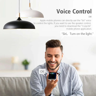 Genuine MFI Certified Homekit Wifi Smart LED Light Bulb GU10 E14 E27 RGB Lamp Siri Voice Control Apple Homekit Alexa Google Home