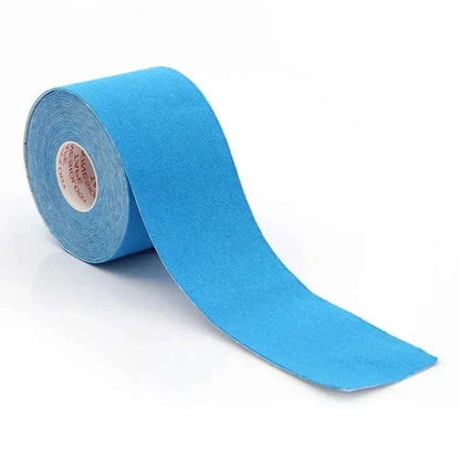 Blue kinesiology tape for face lifting and wrinkle removal, 2.5cm x 5m elastic facial care bandage