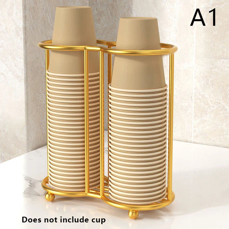 Disposables Cups Picker Kitchen Paper Cup Holder Multifunctional Desktop Cup Storage Rack Household Coffee Cup Holder for Home