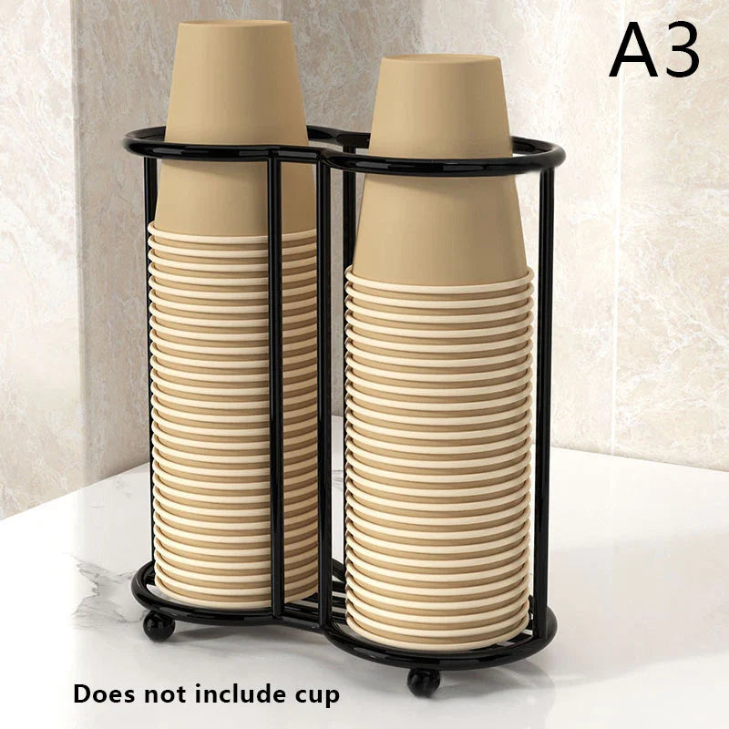 Disposables Cups Picker Kitchen Paper Cup Holder Multifunctional Desktop Cup Storage Rack Household Coffee Cup Holder for Home