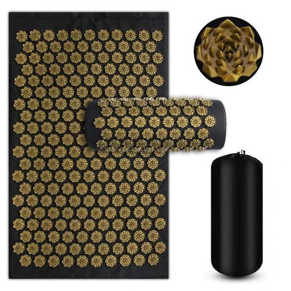 ELEVORA Acupressure Yoga Mat Kuznetsov'S Applicator Cushion Sensi Massage Body Needles with Spikes Pillow Foot Massager Fitness Pilates