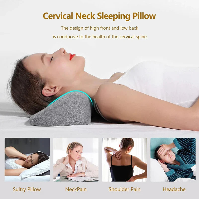 Cervical Pillow, Memory Foam Contour Pillow, Bed Pillows for Side Sleeper Ergonomic Orthopedic Sleeping Pillow, Neck Pillow