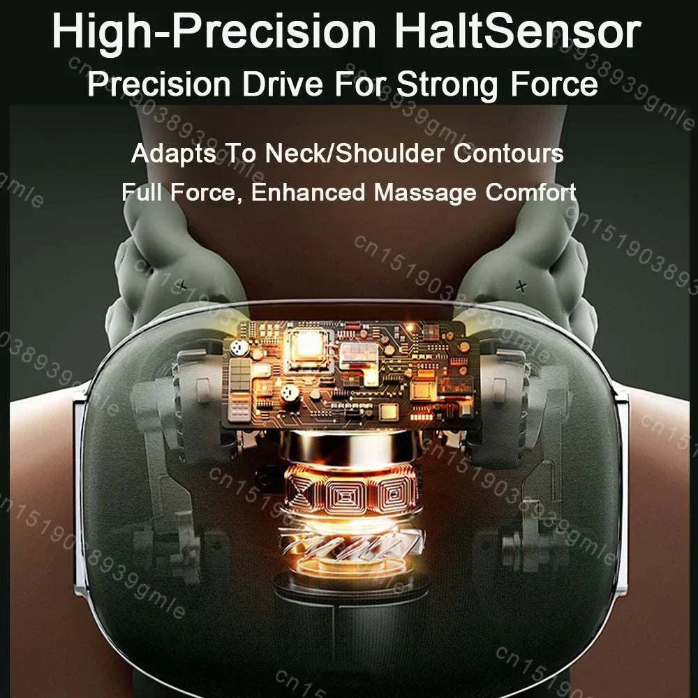 ELEVORA Neck Shoulder Massager Finger Pressure Heated Back Massagers Electric Kneading Muscles Massage Pillow Neck Waist Leg Body