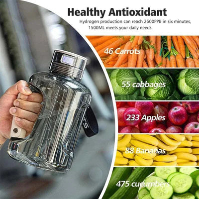 Hydrogen Water Bottle Hydrogen Rich Portable Sports Water Bottles Rich Molecular Hydrogen Water Generator Drinking Utensil Gift