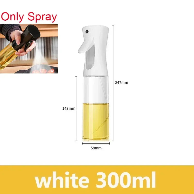 200/300Ml Oil Spray Bottle Camping BBQ Cooking Kitchen Baking Olive Oil Soy Sauce Dispenser Vinegar Air Fryer Sprayer Gadgets