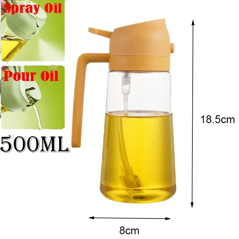 200/300Ml Oil Spray Bottle Camping BBQ Cooking Kitchen Baking Olive Oil Soy Sauce Dispenser Vinegar Air Fryer Sprayer Gadgets