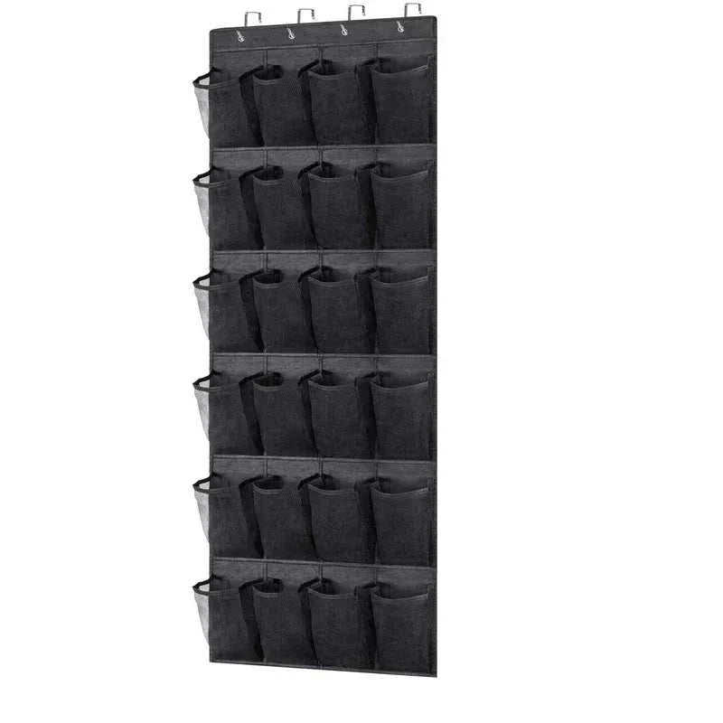 Over the Door Shoe Rack with 24 Large Mesh Pockets Hanging Shoe Organizer for Closet Hanging Shoe Rack Holder Hanger