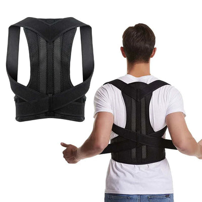 ELEVORA Back Brace adjustable posture corrector with breathable lumbar and shoulder support for men and women