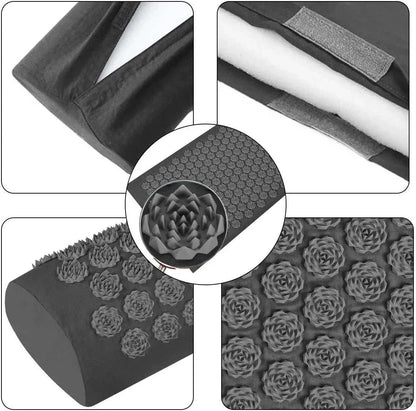 ELEVORA Acupressure Yoga Mat Kuznetsov'S Applicator Cushion Sensi Massage Body Needles with Spikes Pillow Foot Massager Fitness Pilates