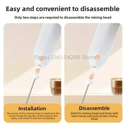Electric Coffee Milk Frother Handheld Egg Beater Foamer Coffee Maker Electric Blender Mixer Mini Portable Blender Kitchen Tool