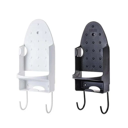 Portable Iron Holder Hotel Household Ironing Board Hanger Black White Wall Mount Iron Storage Rack Home Storage Supplies