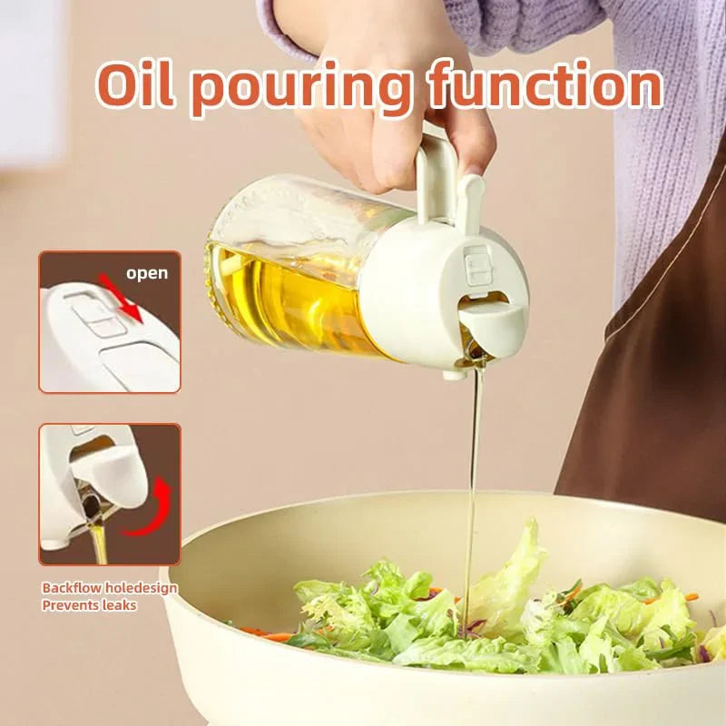200/300Ml Oil Spray Bottle Camping BBQ Cooking Kitchen Baking Olive Oil Soy Sauce Dispenser Vinegar Air Fryer Sprayer Gadgets