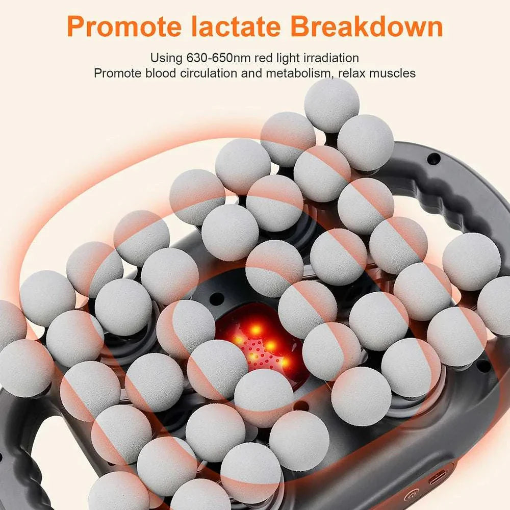 42-Heads Fascia Gun High-Frequency Vibration Body Massage Gun Back and Waist Massager Neck Shoulder Massager Muscle Masajeador