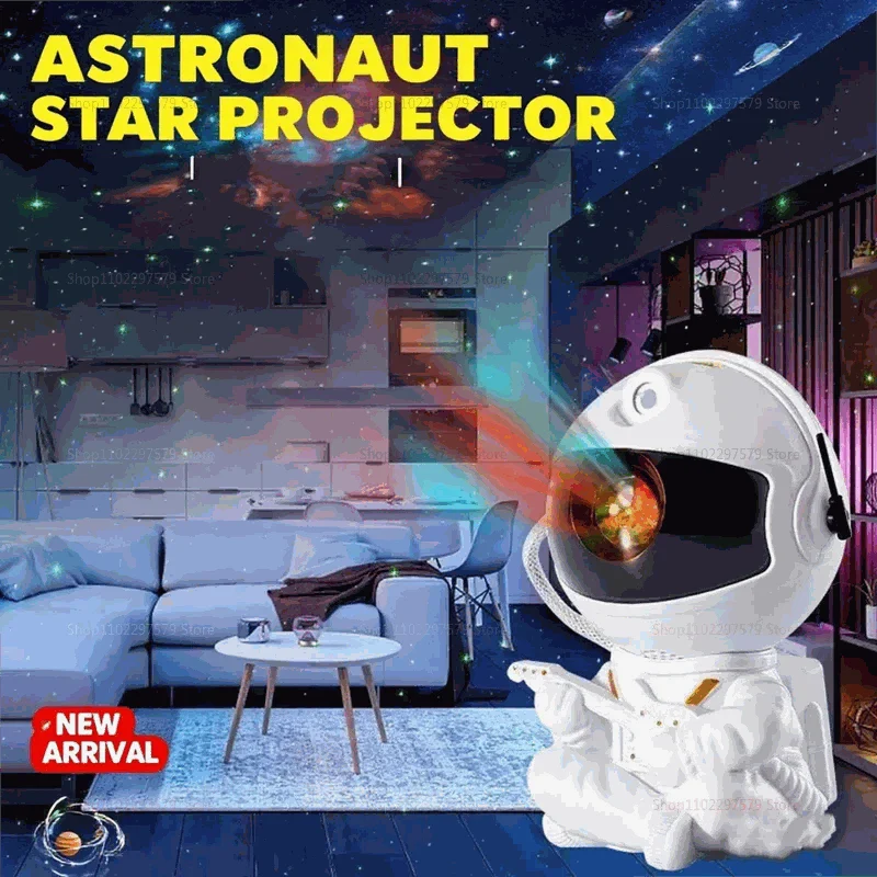 Galaxy Projector Led Night Light Star Projector Astronaut Projector Galaxy Light for Home Decorative Bedroom Children Kids Gift