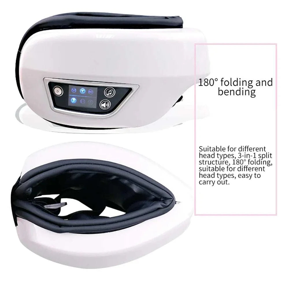 Smart Portable Vibration Eye Massager Airbag Compress Eye Care Tool Bluetooth Music Eye Massage Eye Relax Fatigue Sleepping Mask