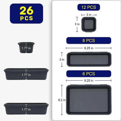 Drawers Organization -8/26/47Pcs Tool Tray Organizer Set for Workbench