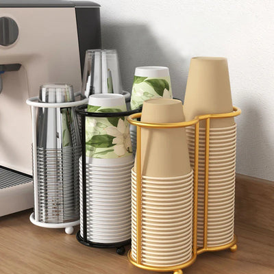 Disposables Cups Picker Kitchen Paper Cup Holder Multifunctional Desktop Cup Storage Rack Household Coffee Cup Holder for Home