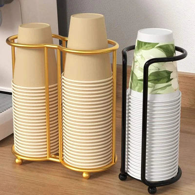 Disposables Cups Picker Kitchen Paper Cup Holder Multifunctional Desktop Cup Storage Rack Household Coffee Cup Holder for Home