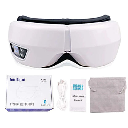 Smart Portable Vibration Eye Massager Airbag Compress Eye Care Tool Bluetooth Music Eye Massage Eye Relax Fatigue Sleepping Mask