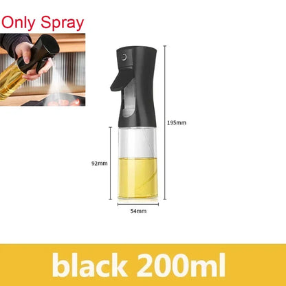 200/300Ml Oil Spray Bottle Camping BBQ Cooking Kitchen Baking Olive Oil Soy Sauce Dispenser Vinegar Air Fryer Sprayer Gadgets