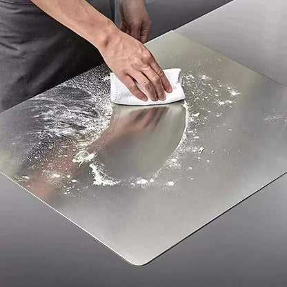 Practical Stainless Steel Cutting Board, Multi-Purpose Kneading, Fruit Cutting, Antibacterial, Easy to Clean Kitchen Surface