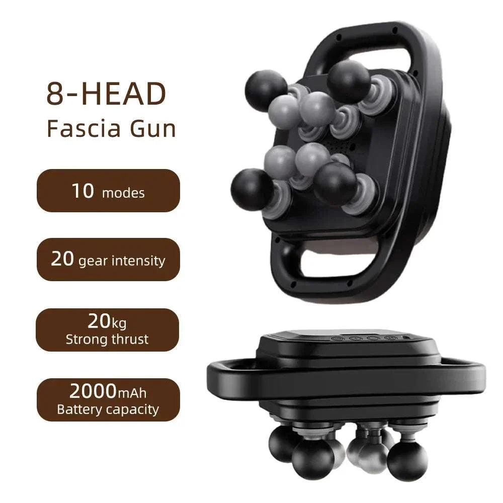 42-Heads Fascia Gun high-frequency vibration body massager for muscle recovery and pain relief