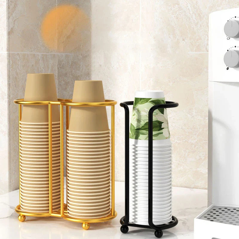 Disposables Cups Picker Kitchen Paper Cup Holder Multifunctional Desktop Cup Storage Rack Household Coffee Cup Holder for Home