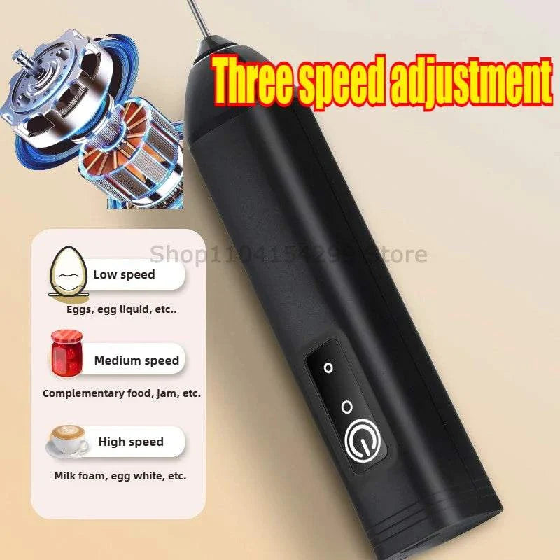 Electric Coffee Milk Frother Handheld Egg Beater Foamer Coffee Maker Electric Blender Mixer Mini Portable Blender Kitchen Tool