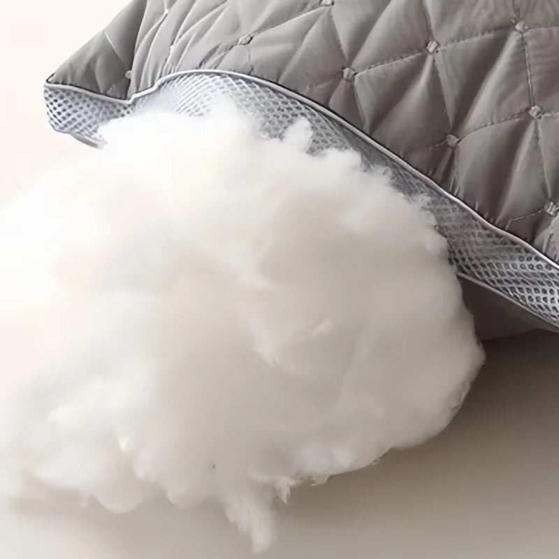 Orthopedic Pillow for Cervical Support & Sleep Aid High Resilience Non-Collapsing Core Student Single Pillow Home/Dorm/Hotel Use