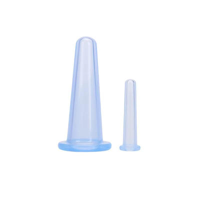 Silicone Vacuum Cupping Massage Jars for Facial and Neck Lift Anti Wrinkle Skin Scraping