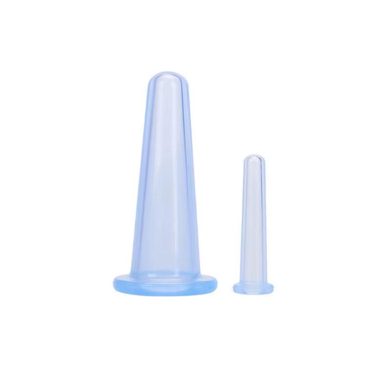Silicone Vacuum Cupping Massage Jars for Facial and Neck Lift Anti Wrinkle Skin Scraping
