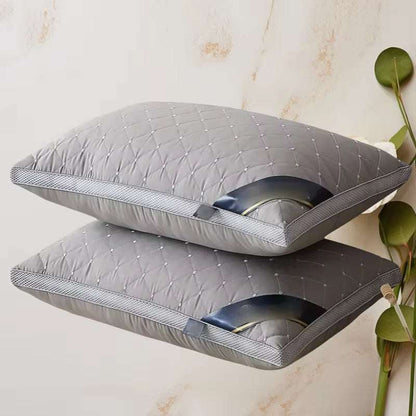 Orthopedic Pillow for Cervical Support & Sleep Aid High Resilience Non-Collapsing Core Student Single Pillow Home/Dorm/Hotel Use