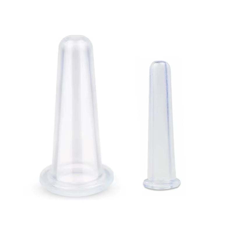 Silicone Vacuum Cupping Massage Jars anti Cellulite Massage Facial Suction Cups Face Neck Lift Skin Scraping Guasha anti Wrinkle