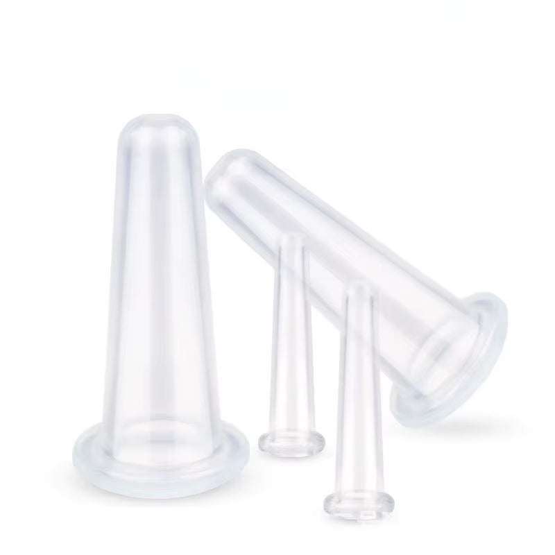 Silicone Vacuum Cupping Massage Jars anti Cellulite Massage Facial Suction Cups Face Neck Lift Skin Scraping Guasha anti Wrinkle