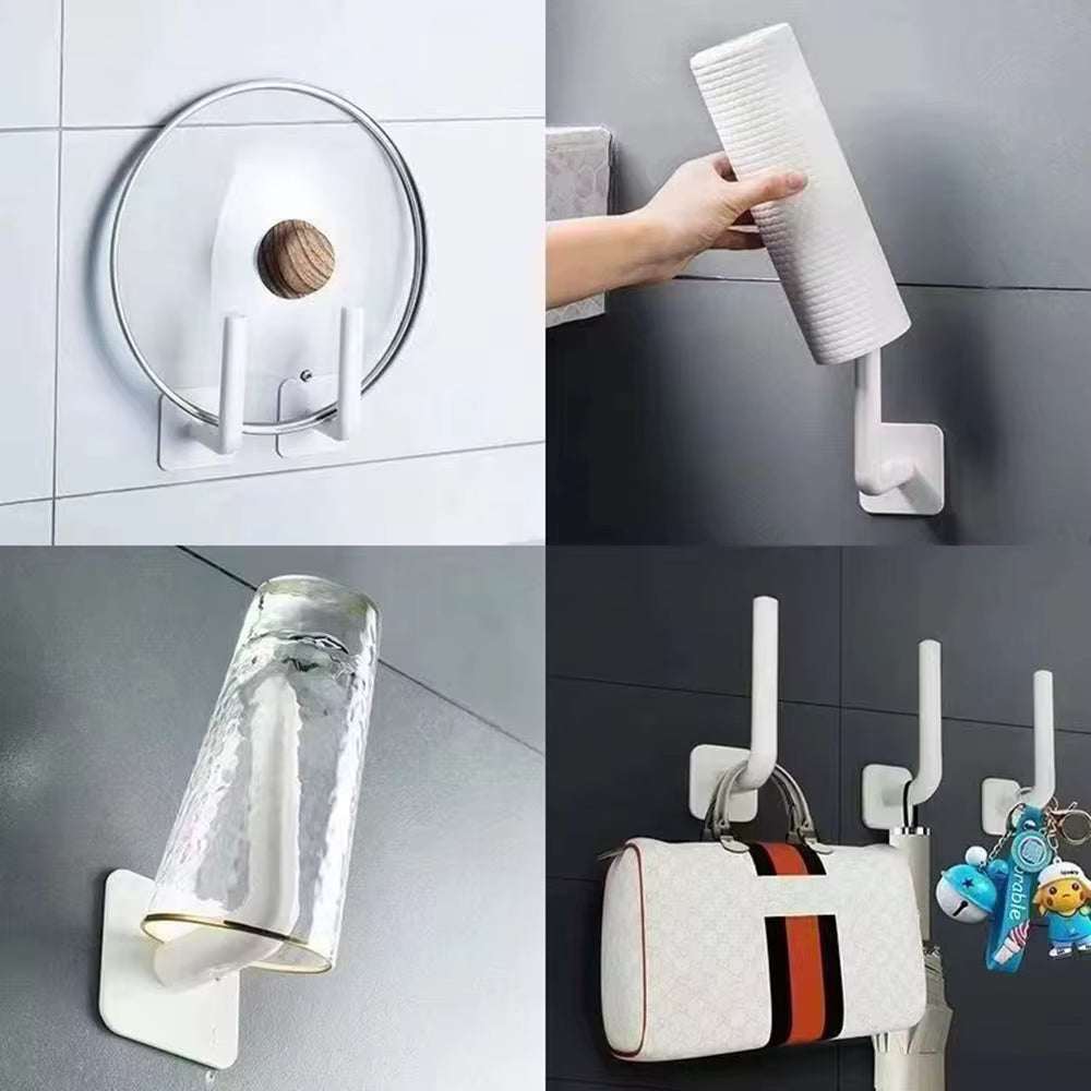 hanging utensil holder No Hole Multifunctional Hooks Lazy Rag Hangers